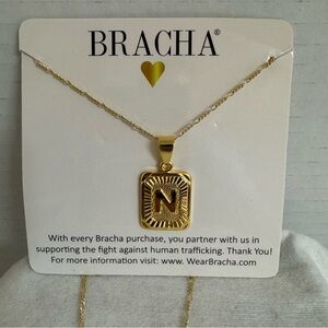 Bracha initial necklace- N